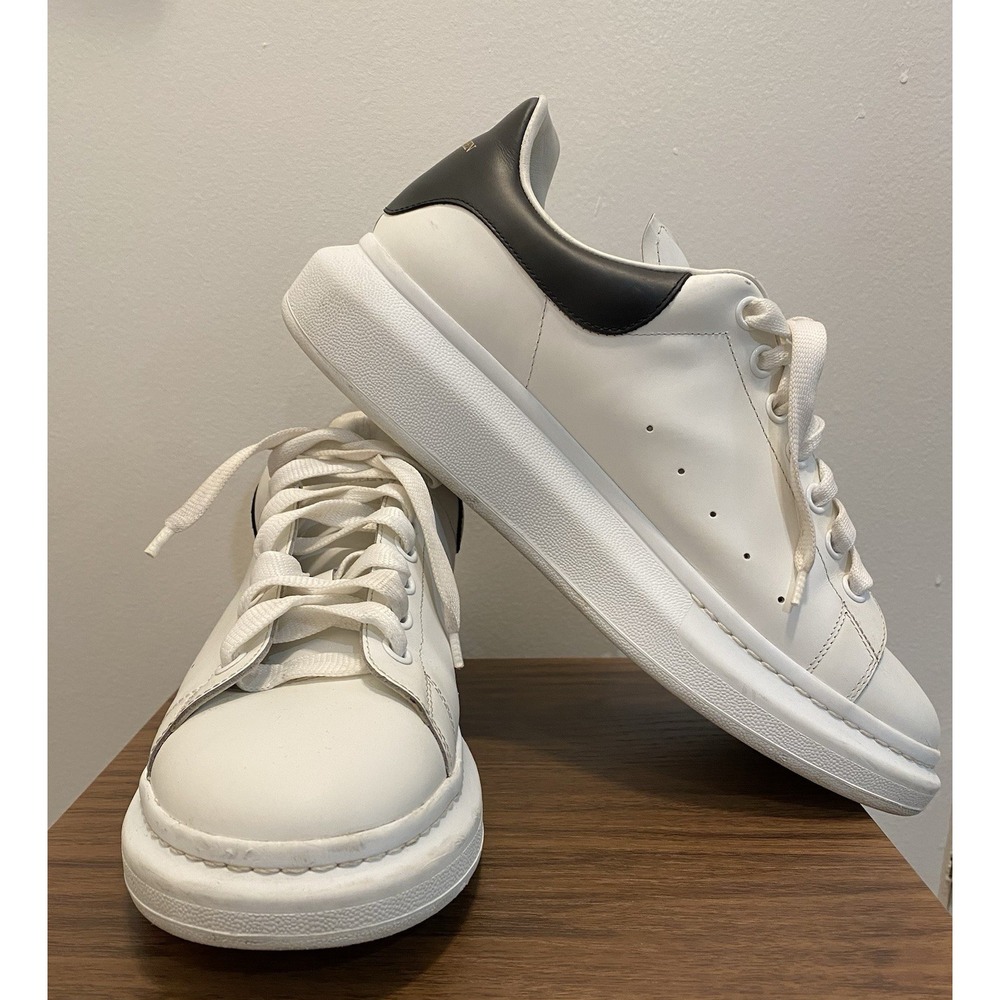 Alexander McQueen Men's Oversized Sneakers White Black EU 45.5 US 12.5